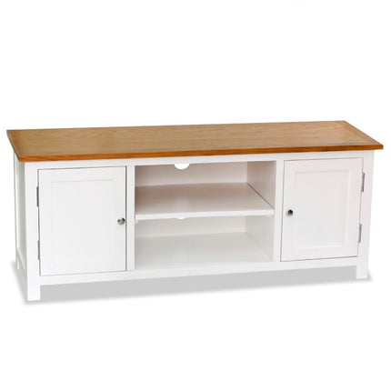 Meuble Tv 90X35X48 Cm Bois De Chêne Massif