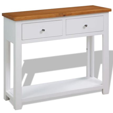 Table Console Bois De Chêne Massif