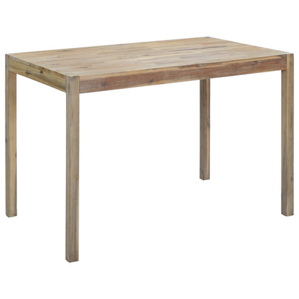 Table De Salle À Manger 120X70X75 Cm Bois Solide D'acacia