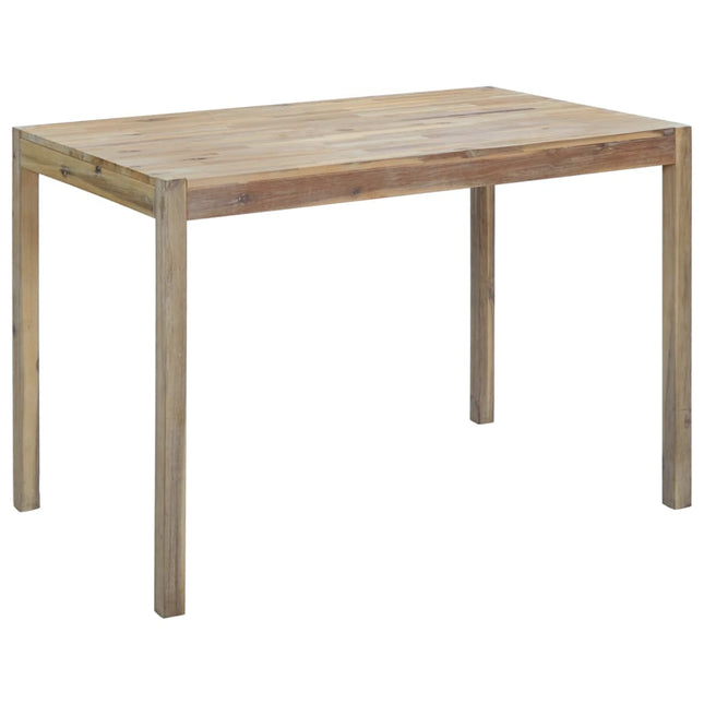 Table De Salle À Manger 120X70X75 Cm Bois Solide D'acacia