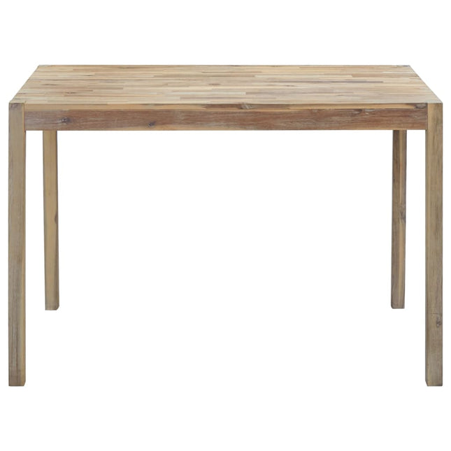 Table De Salle À Manger 120X70X75 Cm Bois Solide D'acacia