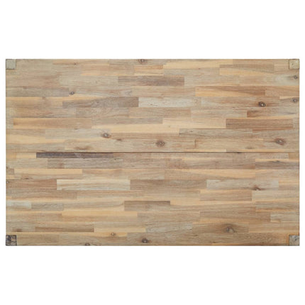 Table De Salle À Manger 120X70X75 Cm Bois Solide D'acacia