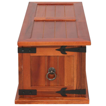 Coffre De Rangement Bois D'acacia Solide