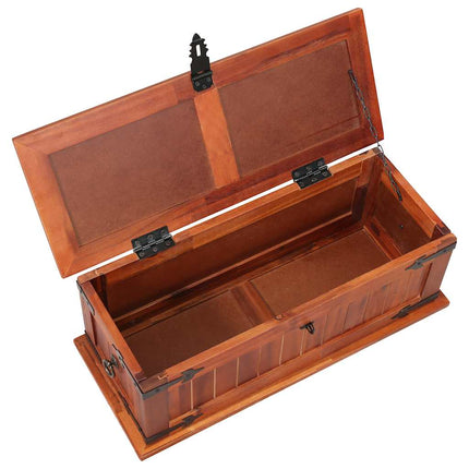 Coffre De Rangement Bois D'acacia Solide