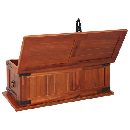 Coffre De Rangement Bois D'acacia Solide
