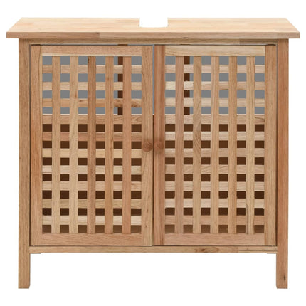 Armoire Pour Lavabo Bois De Noyer Massif 66X29X61 Cm