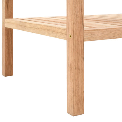 Étagère De Salle De Bain Bois De Noyer Massif 100X40X65 Cm