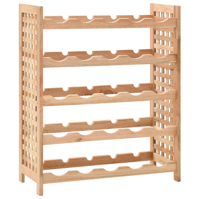 Casier À Bouteilles Pour 25 Bouteilles Bois De Noyer 63X25X73Cm