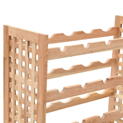 Casier À Bouteilles Pour 25 Bouteilles Bois De Noyer 63X25X73Cm