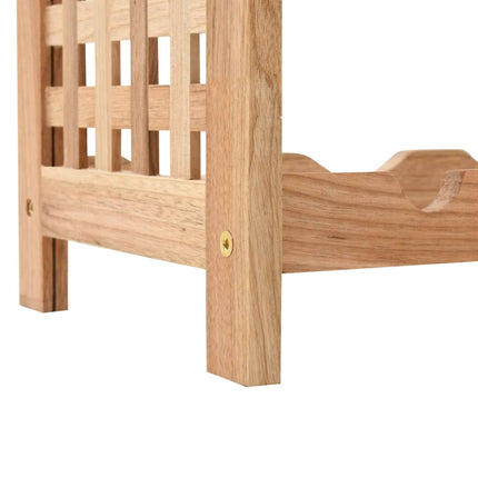 Casier À Bouteilles Pour 25 Bouteilles Bois De Noyer 63X25X73Cm