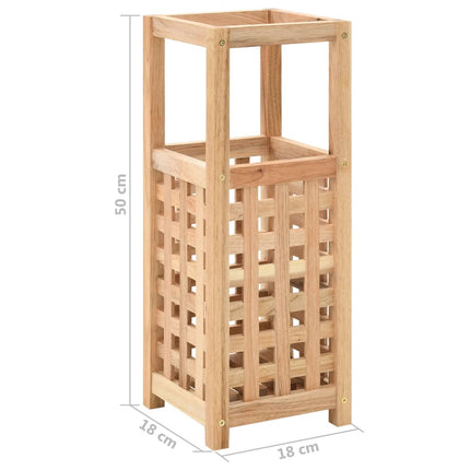 Porte-Parapluie 18 X 18 X 50 Cm Bois De Noyer Massif