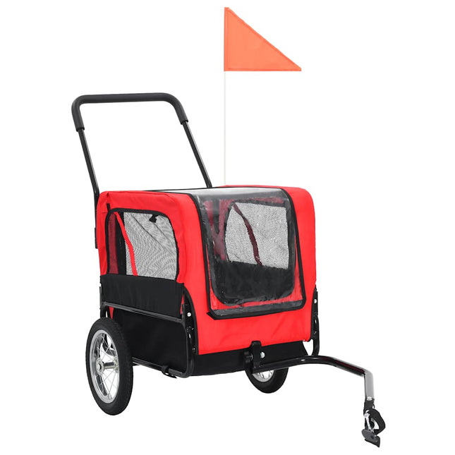 Remorque De Vélo Pour Chiens Et Poussette 2-En-1