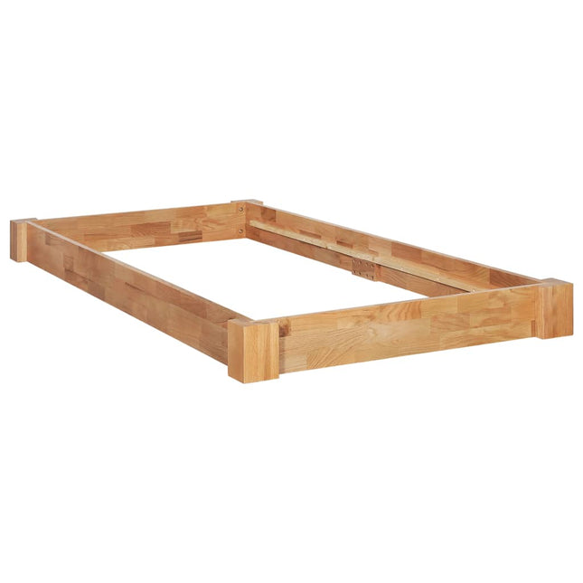 Cadre De Lit Sans Matelas Bois De Chêne Massif