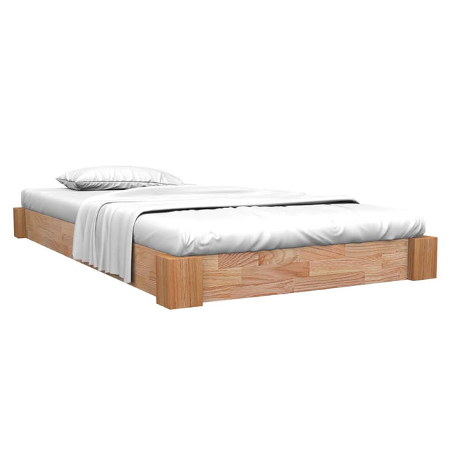 Cadre De Lit Sans Matelas Bois De Chêne Massif