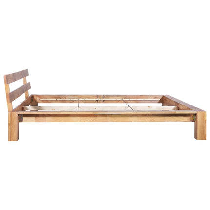 Cadre De Lit Sans Matelas Bois De Chêne Massif