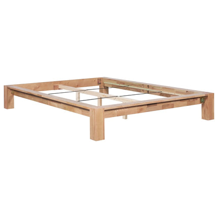 Cadre De Lit Sans Matelas Bois De Chêne Massif