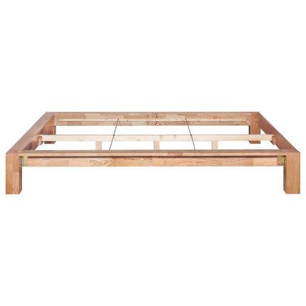 Cadre De Lit Sans Matelas Bois De Chêne Massif
