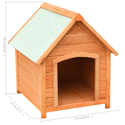 Niche Pour Chiens Bois De Pin Et De Sapin Massif 72X85X82 Cm
