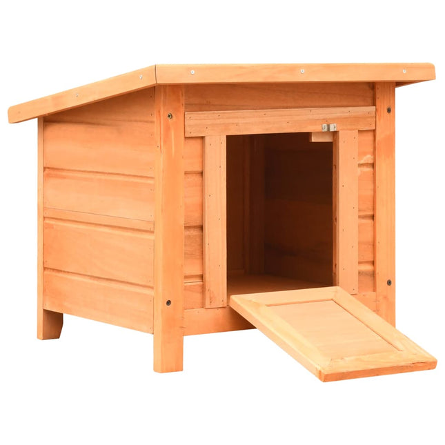 Maison De Chat Pin Massif Et Sapin 50 X 46 X 43,5 Cm