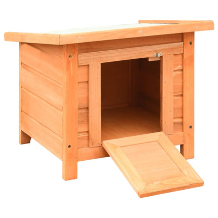 Maison De Chat Pin Massif Et Sapin 50 X 46 X 43,5 Cm