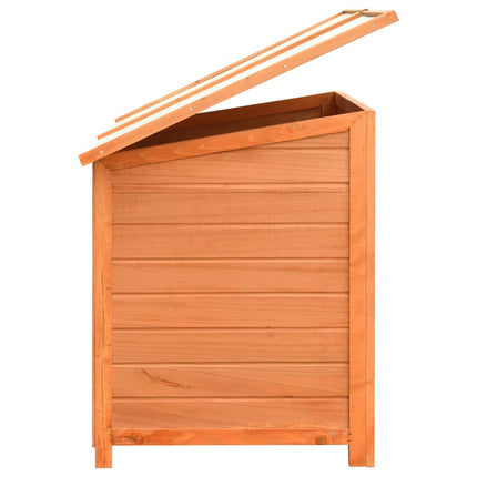 Niche Pour Chiens Bois De Pin Et De Sapin Solide 120X77X86 Cm Jaune