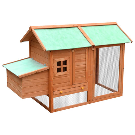 Poulailler Bois De Pin Massif Et Sapin 170X81X110 Cm