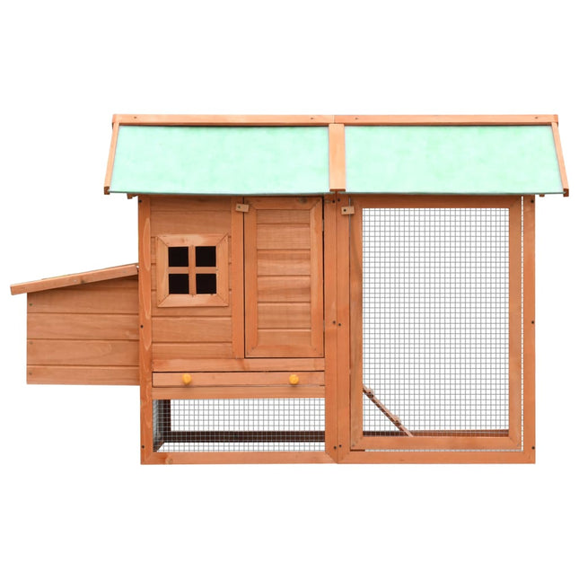 Poulailler Bois De Pin Massif Et Sapin 170X81X110 Cm