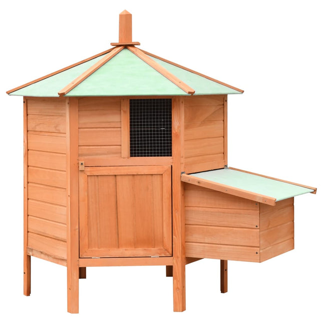 Poulailler Bois De Pin Massif Et Sapin 126X117X125 Cm