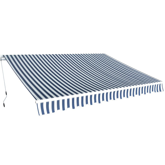 Auvent Pliable Manuel Bleu/Blanc