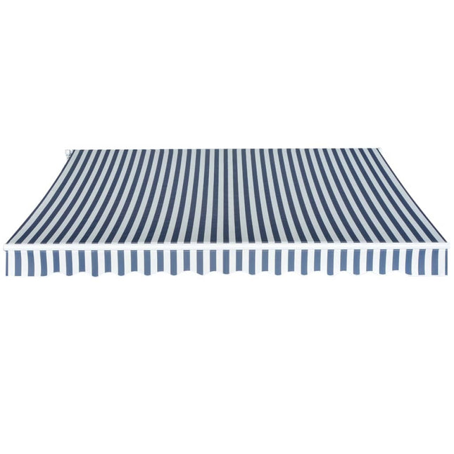 Auvent Pliable Manuel Bleu/Blanc