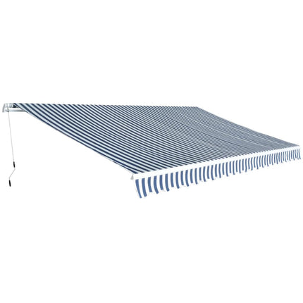 Auvent Pliable Manuel Bleu/Blanc