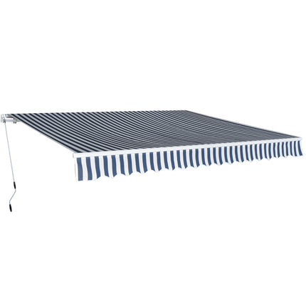 Auvent Pliable Manuel Bleu/Blanc
