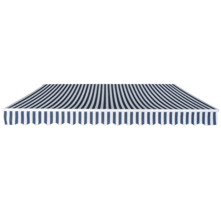 Auvent Pliable Manuel Bleu/Blanc