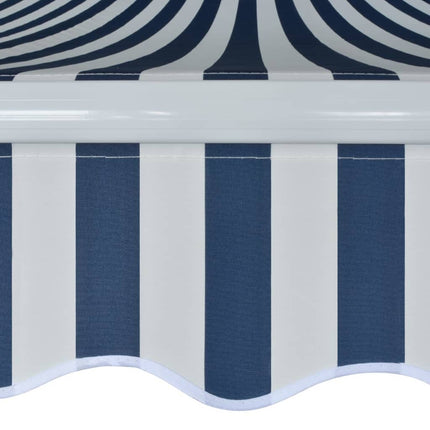 Auvent Pliable Manuel Bleu/Blanc