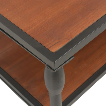 Table Basse Avec Étagère 120X60X40 Cm Bois De Sapin Massif