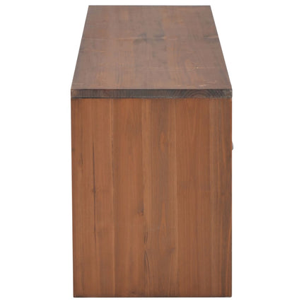 Meuble Tv Avec 4 Tiroirs 120X30X40 Cm Bois Massif De Sapin