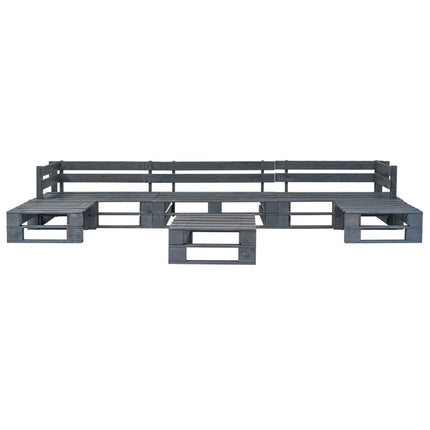 Salon Palette De Jardin 6 Pcs Avec Coussins Bois
