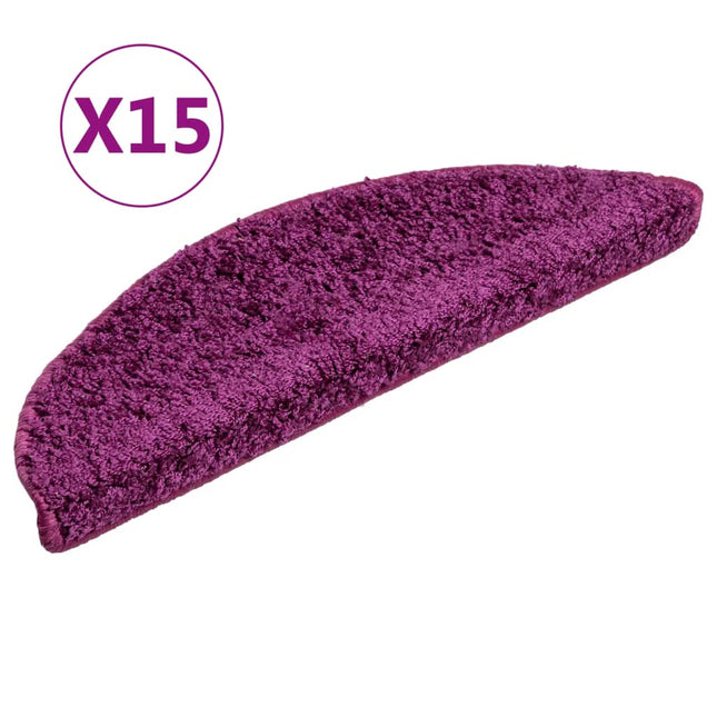 Tapis D'escalier 15 Pcs Violet
