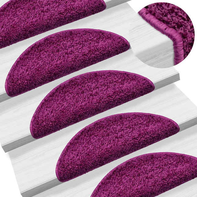 Tapis D'escalier 15 Pcs Violet