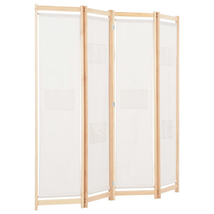 Cloison De Séparation 4 Panneaux 160X170X4 Cm Tissu