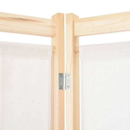Cloison De Séparation 4 Panneaux 160X170X4 Cm Tissu