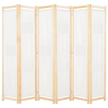 Cloison De Séparation 6 Panneaux 240 X 170 X 4 Cm Tissu