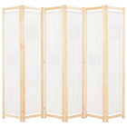 Cloison De Séparation 6 Panneaux 240 X 170 X 4 Cm Tissu