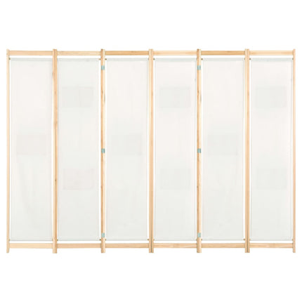Cloison De Séparation 6 Panneaux 240 X 170 X 4 Cm Tissu