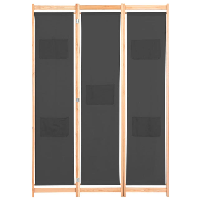 Cloison De Séparation 3 Panneaux 120X170X4 Cm Tissu