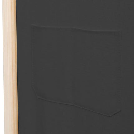 Cloison De Séparation 5 Panneaux 200 X 170 X 4 Cm Tissu