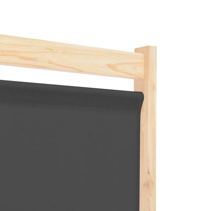 Cloison De Séparation 6 Panneaux 240 X 170 X 4 Cm Tissu