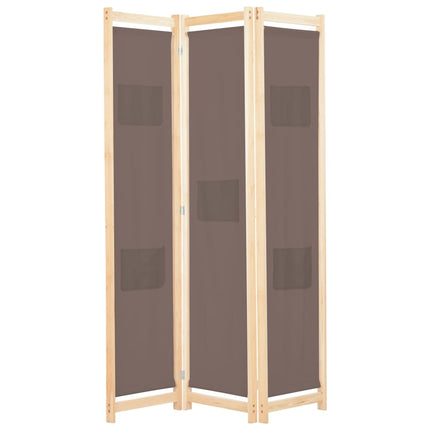 Cloison De Séparation 3 Panneaux 120X170X4 Cm Tissu