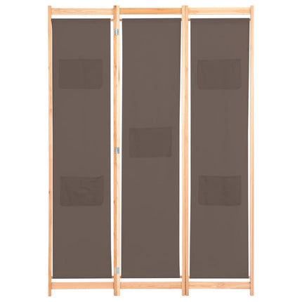 Cloison De Séparation 3 Panneaux 120X170X4 Cm Tissu