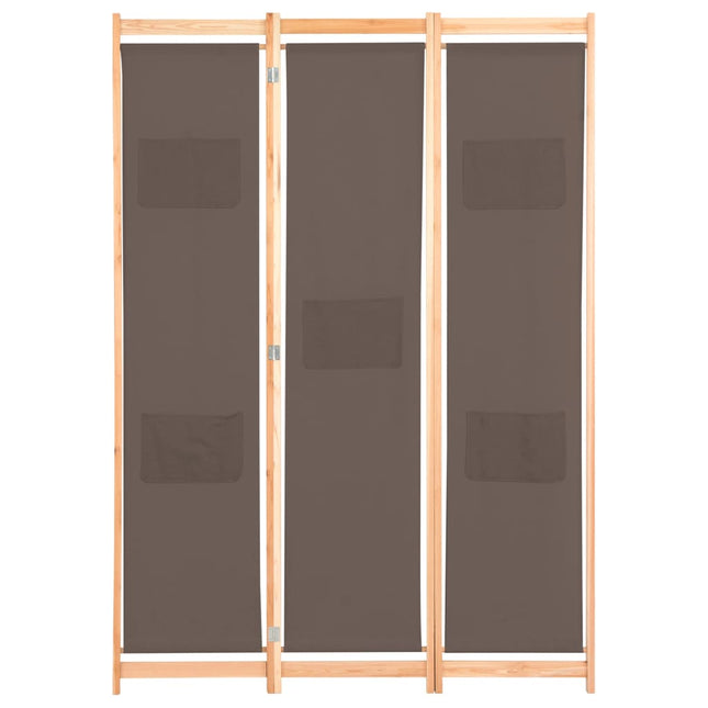 Cloison De Séparation 3 Panneaux 120X170X4 Cm Tissu
